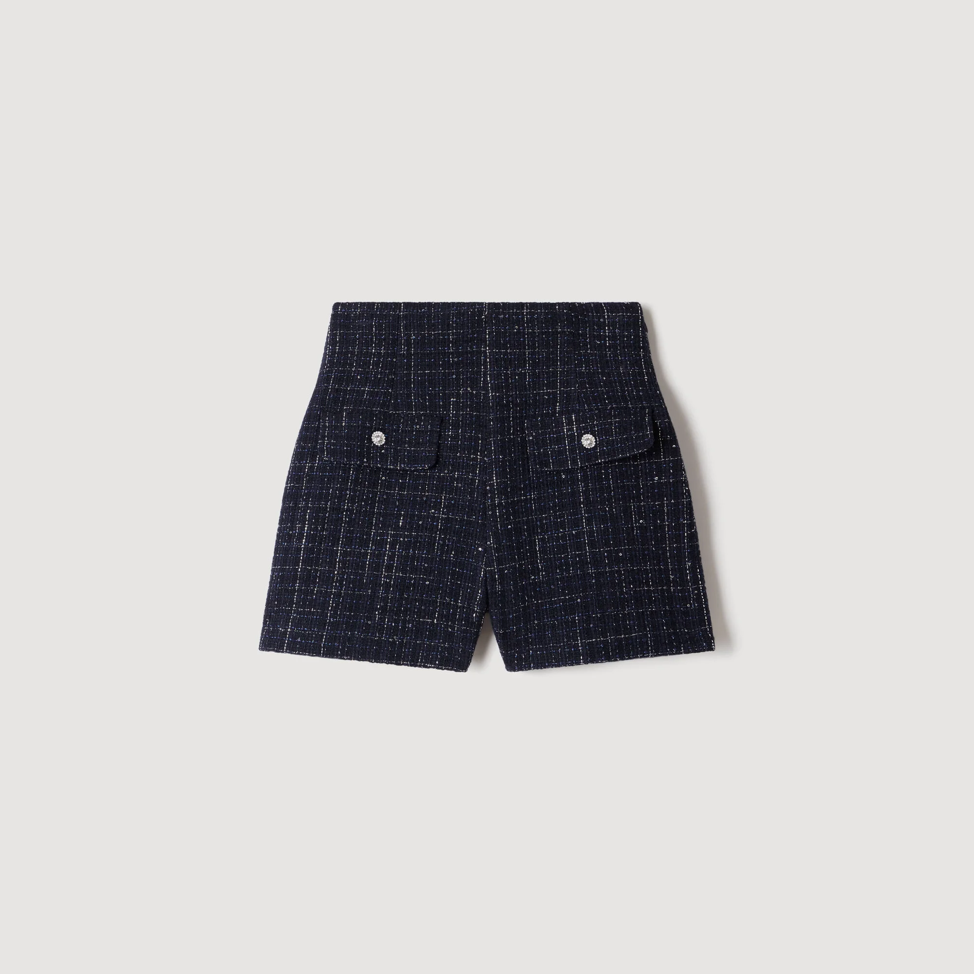 DECORATIVE TWEED SHORTS - 1