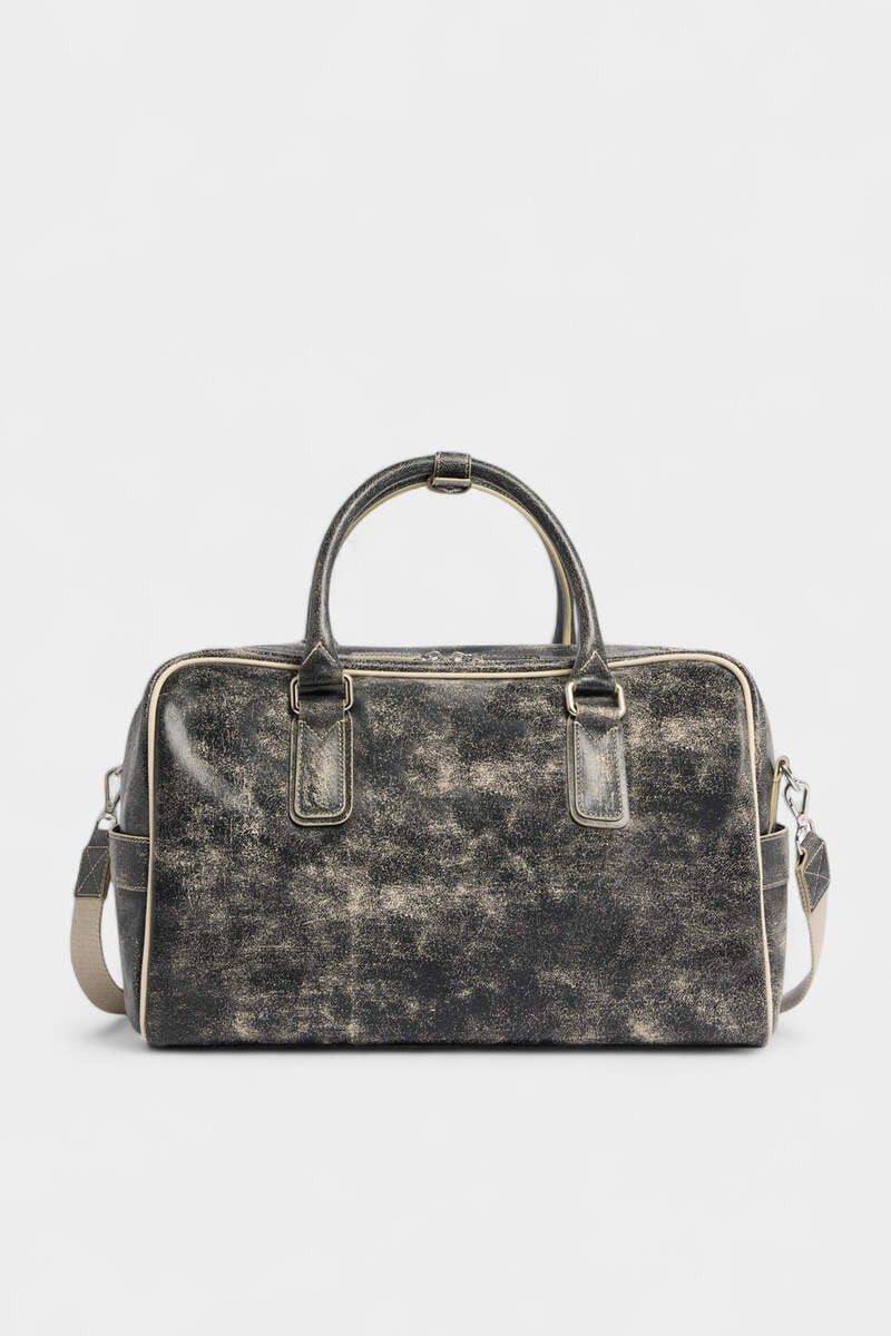 DSQUARED2 D2 CRAKED LEATHER DUFFLE outlook