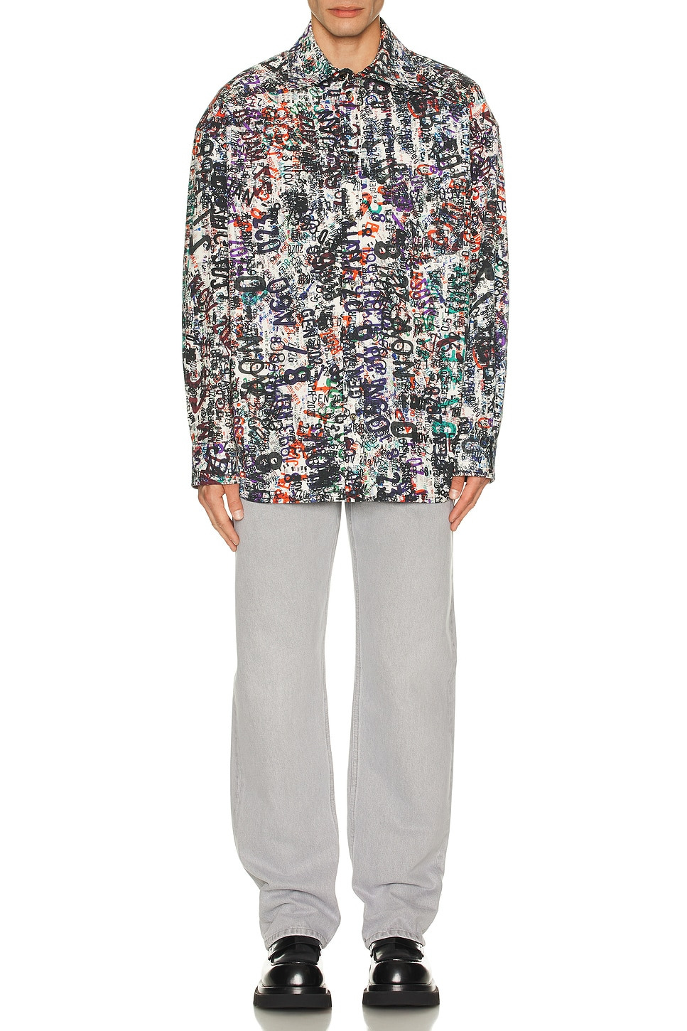 Wool Memory Print Shirt - 5