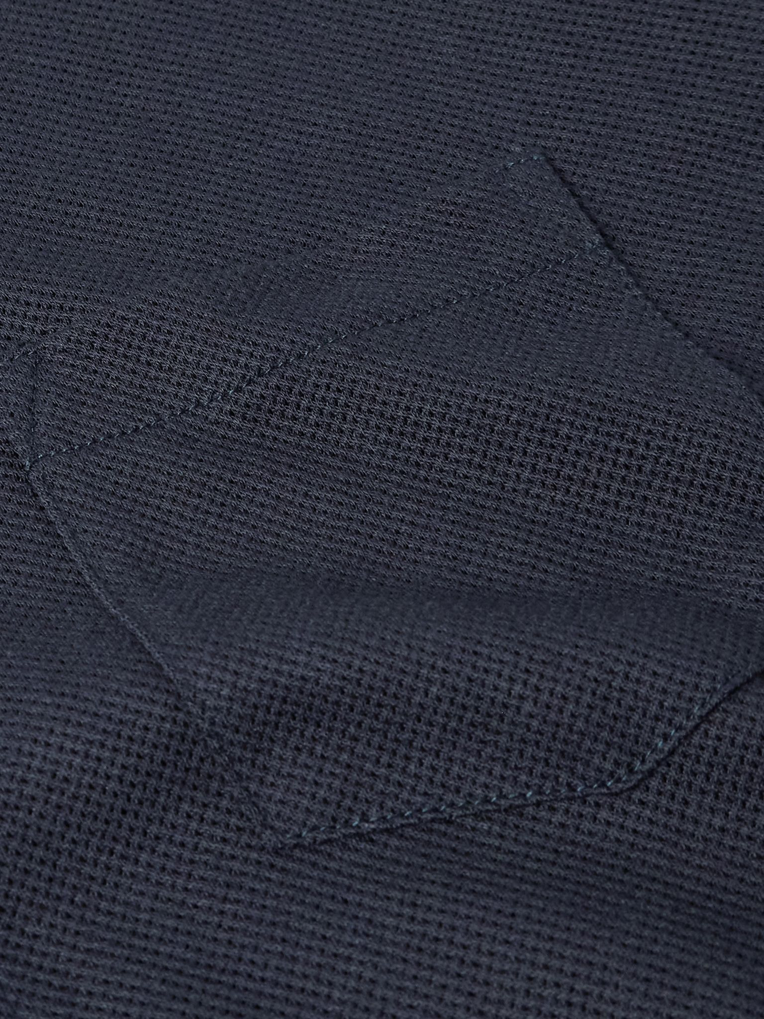 Riviera Supima Cotton-Mesh Shirt Navy - 5