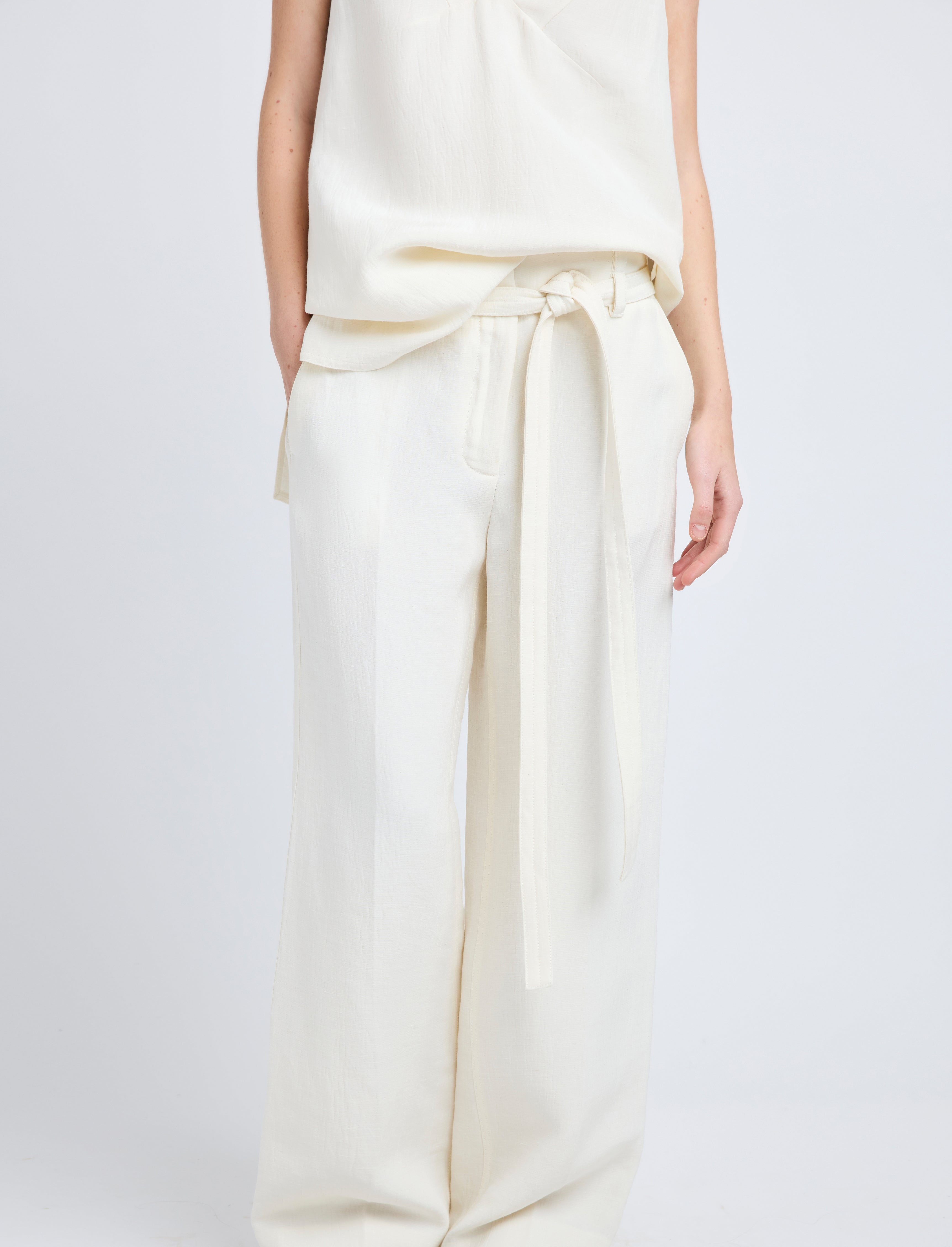 Maggi Pant in Cotton Viscose Linen - 5