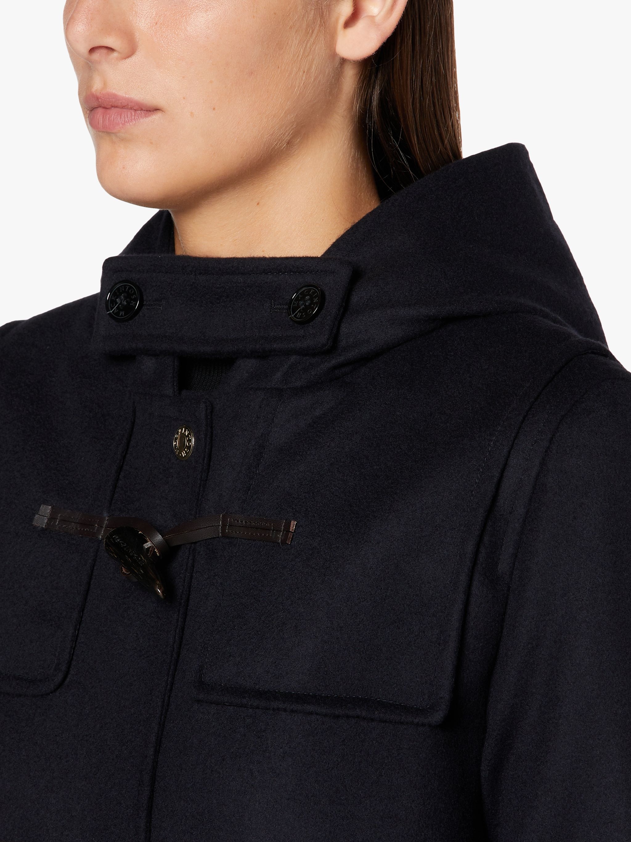 INVERALLAN NAVY WOOL & CASHMERE DUFFLE COAT | LM-1090BS - 5