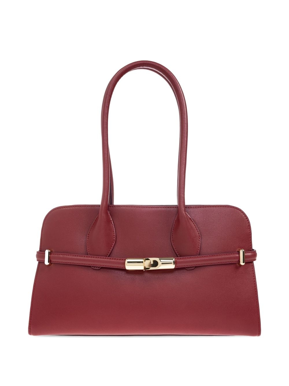 leather top-handle bag - 1