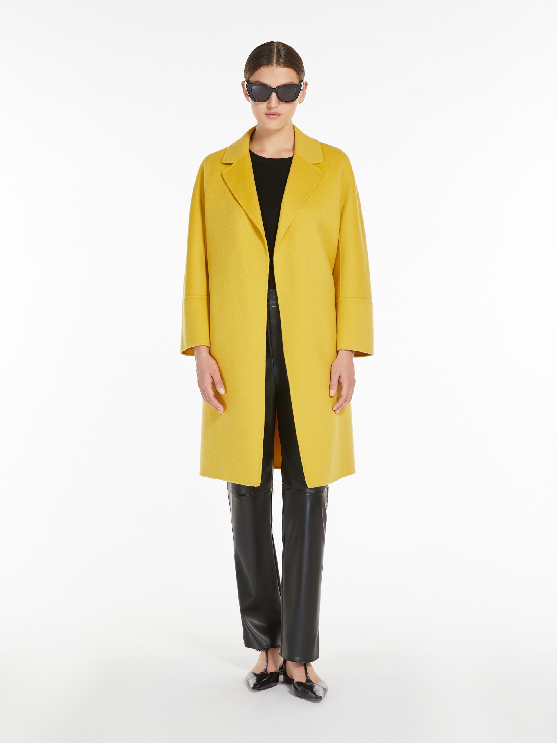 S Max Mara ARONA Short double-faced wool coat | REVERSIBLE
