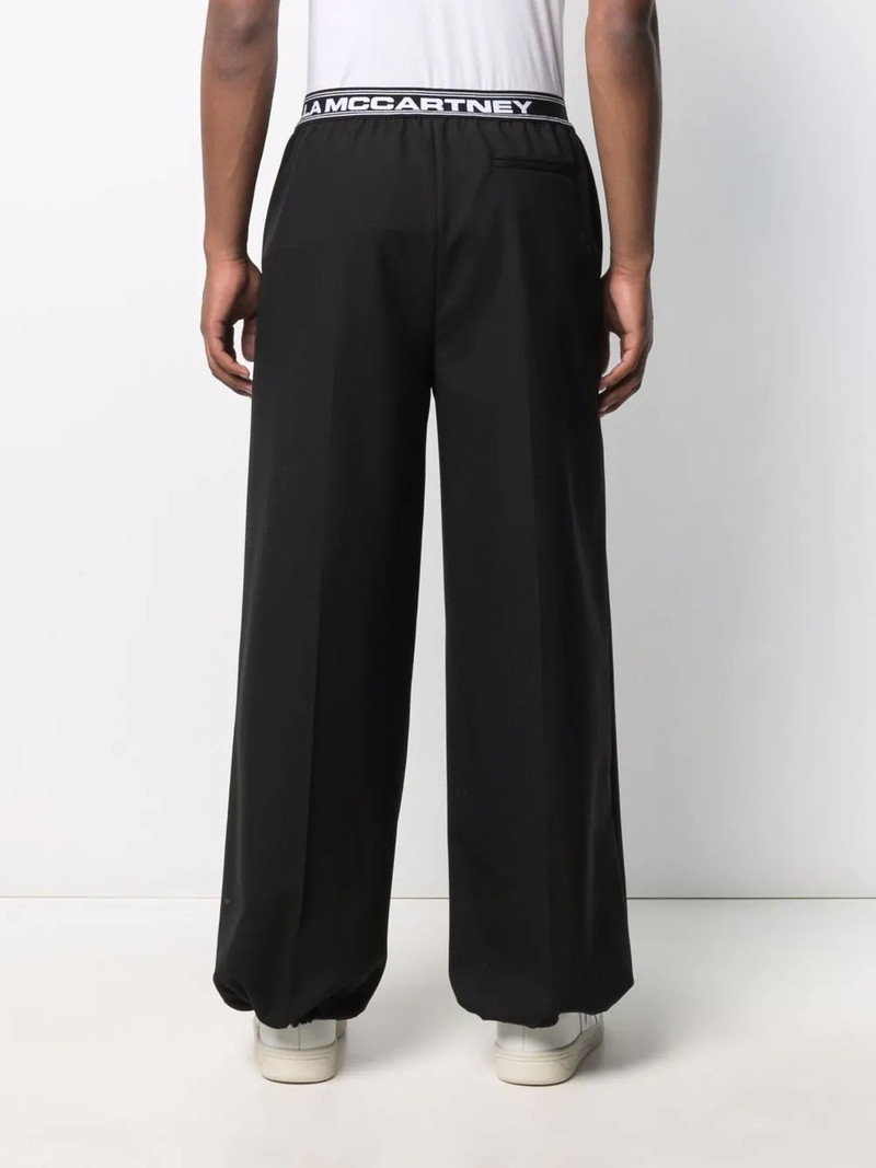 logo-waistband balloon trousers 5