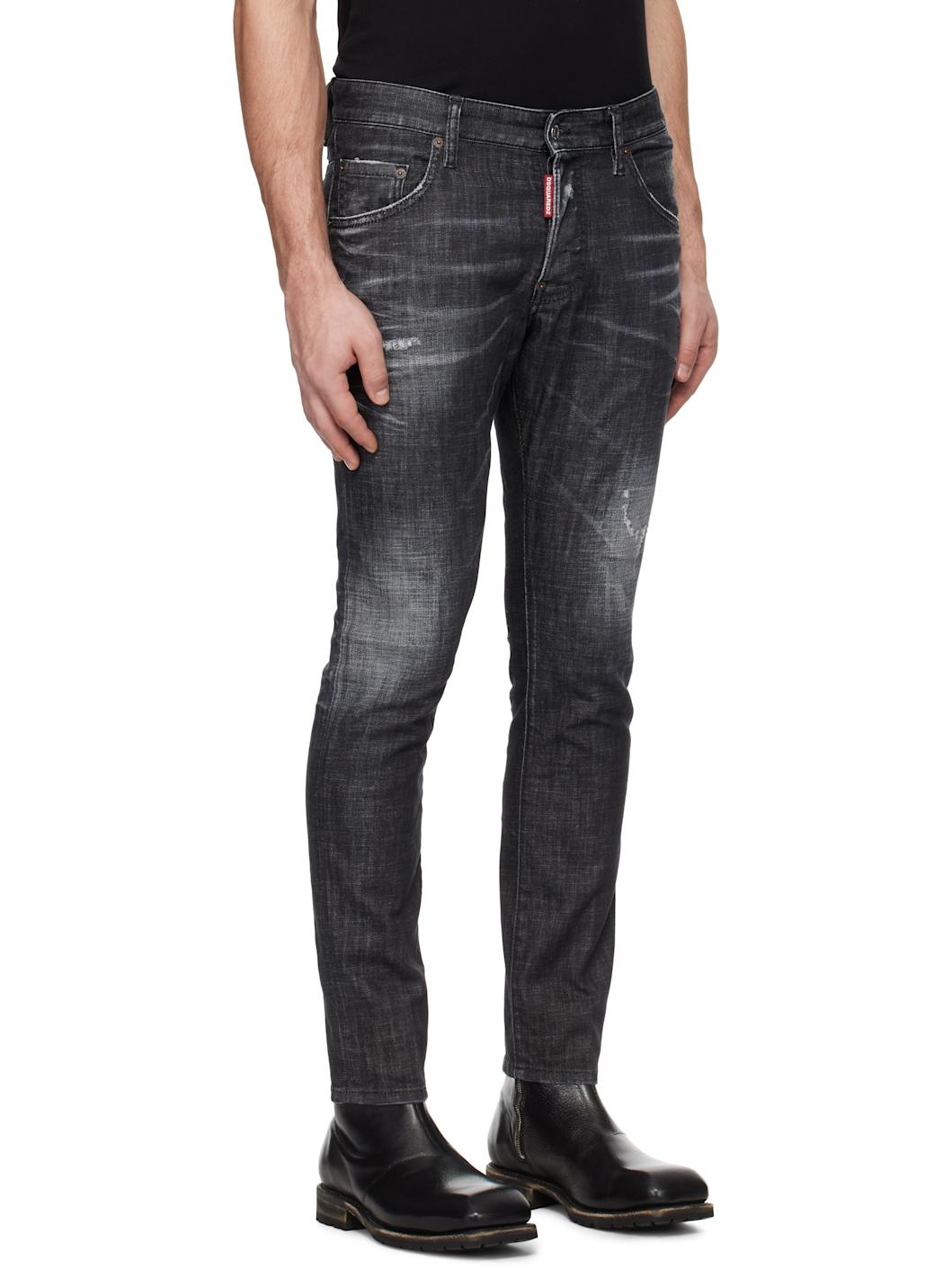 Black Easy Wash Skater Jeans - 2