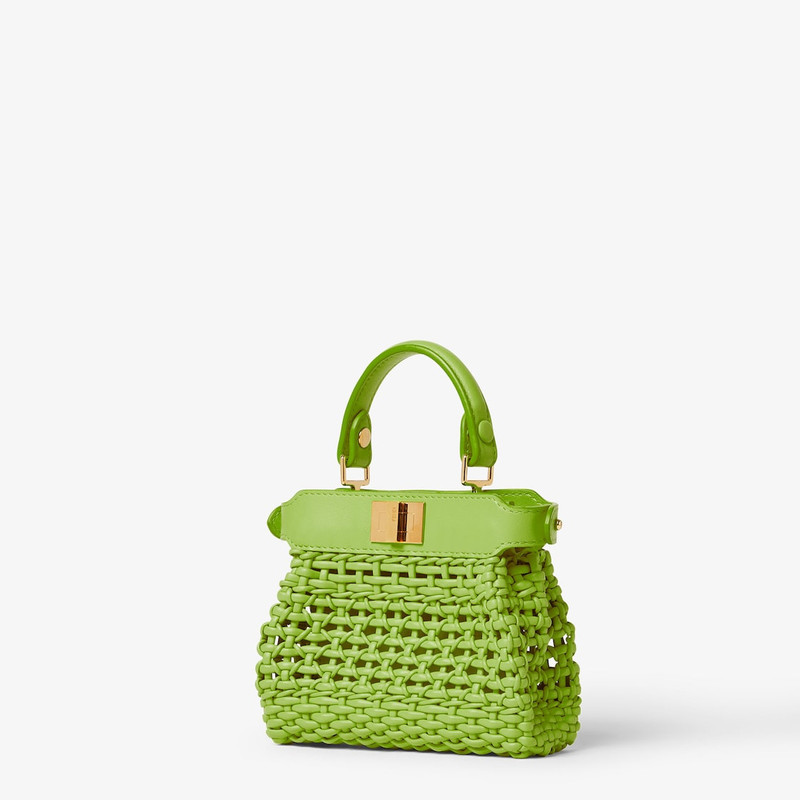 Nano Peekaboo Forest green leather miniature bag 4