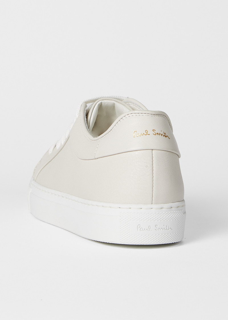 Women's White Basso Leather Trainers 5