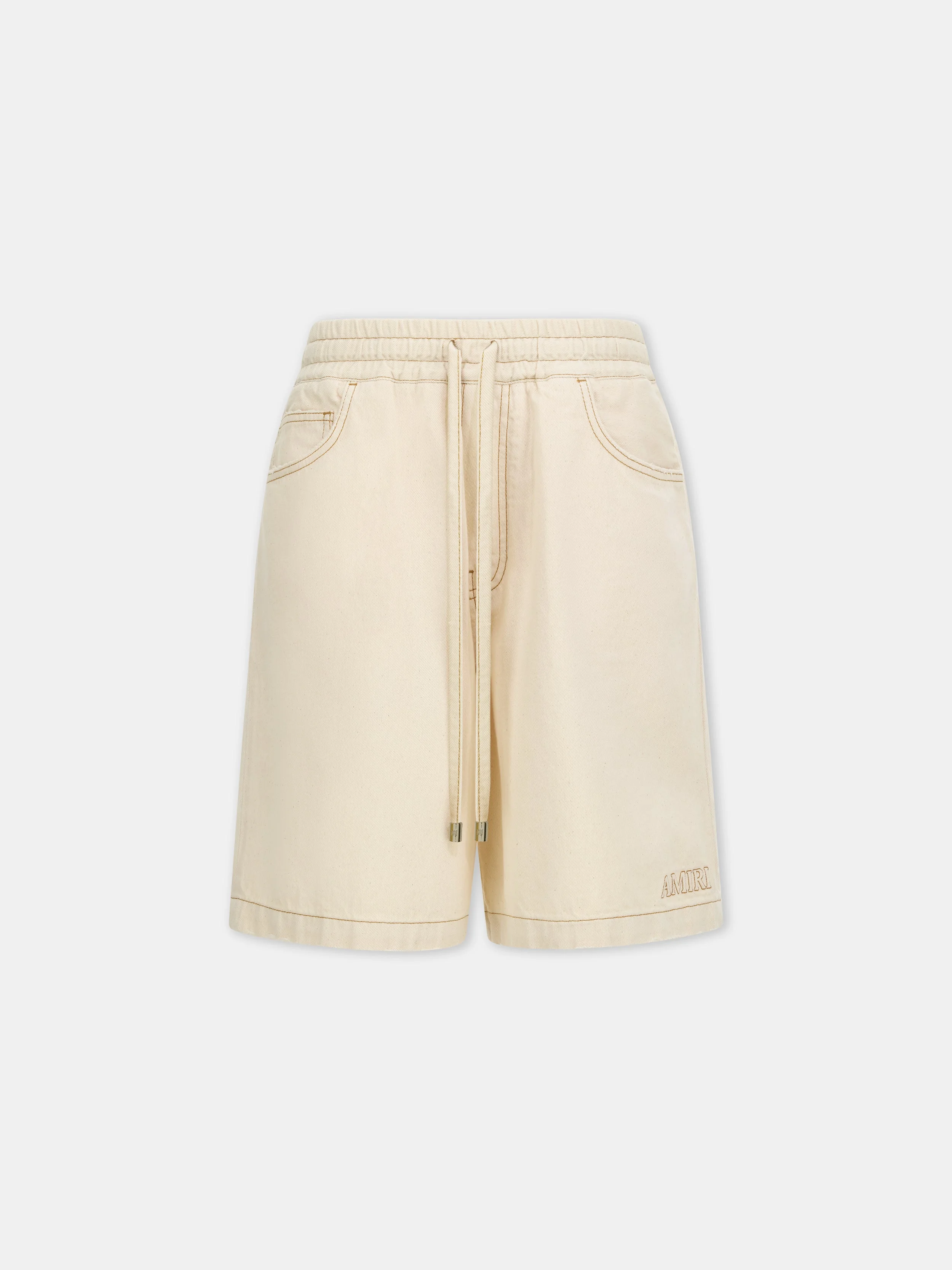 DRAWSTRING DENIM SHORT - 1