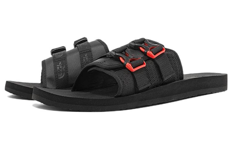 THE NORTH FACE Trekking Base Camp Strap Slides 'Black Red' 819V-IH7 - 2