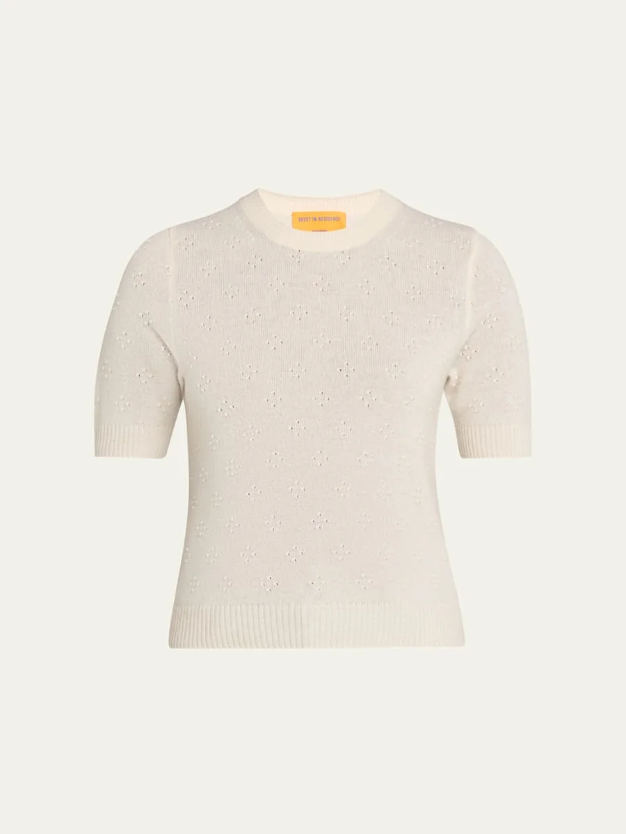 Compass Cashmere Sweater Tee - 1