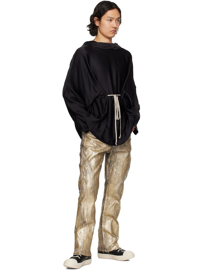 Rick Owens Gold Hollywood Headon Utility Jeans outlook