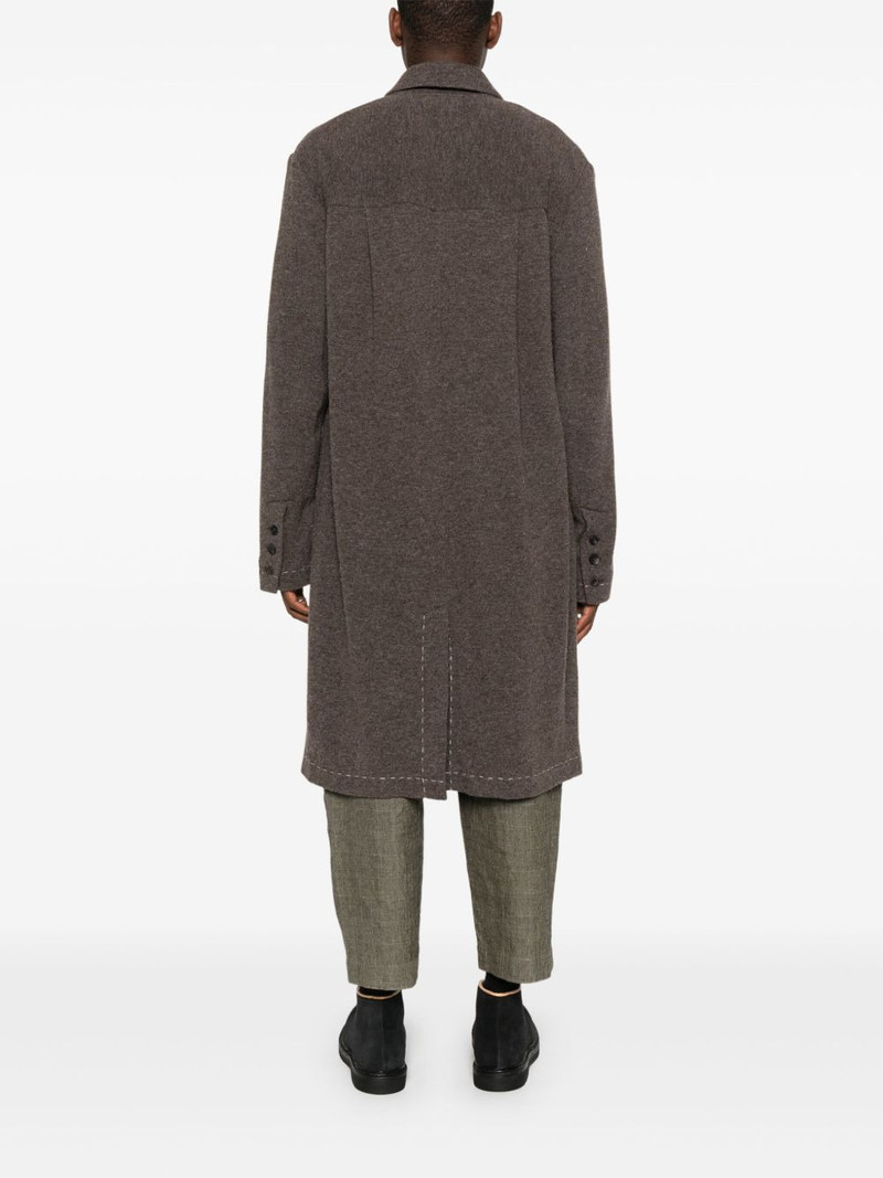 stitch-detail button-up coat 4