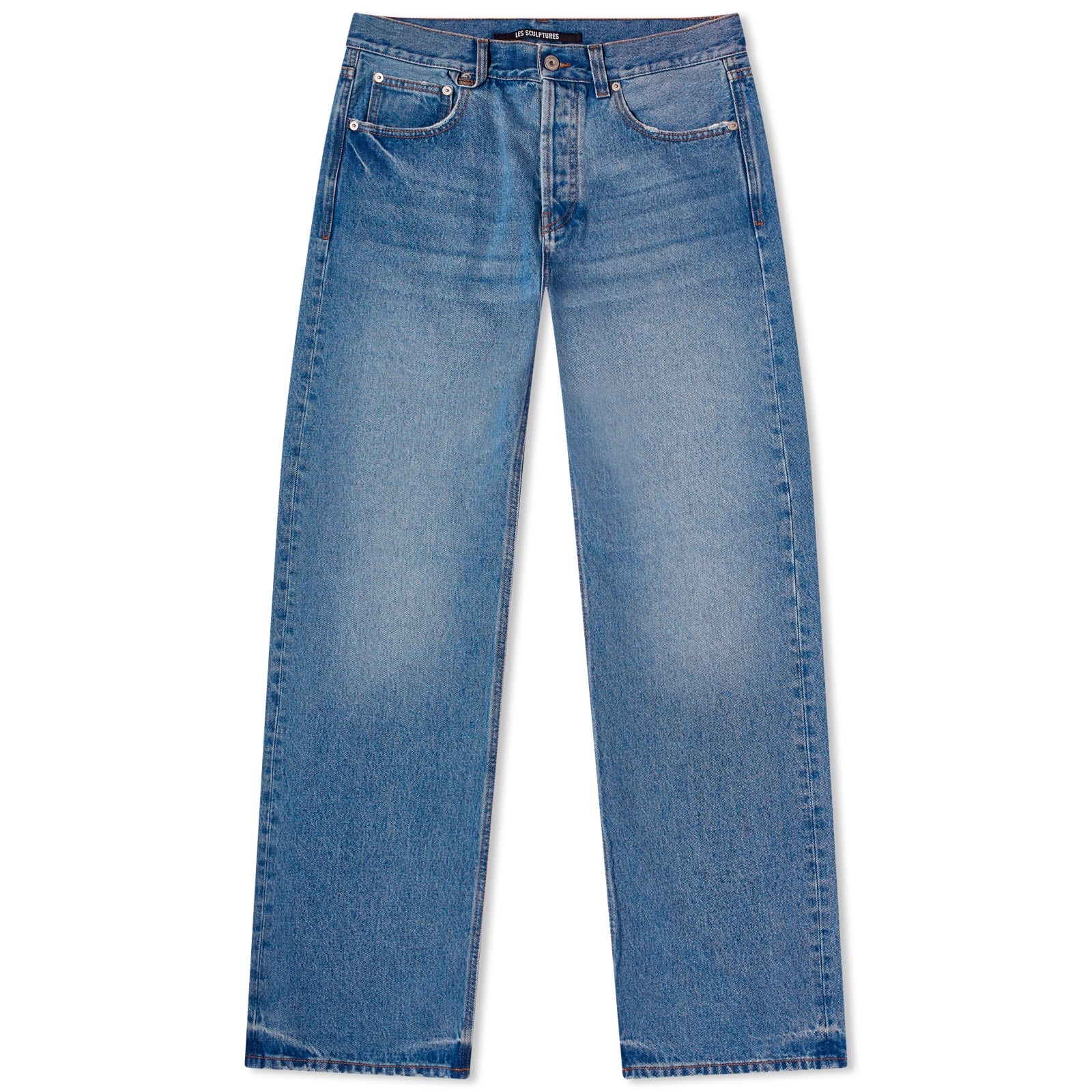 Jacquemus Droit Large Tab Denim Jeans - 1