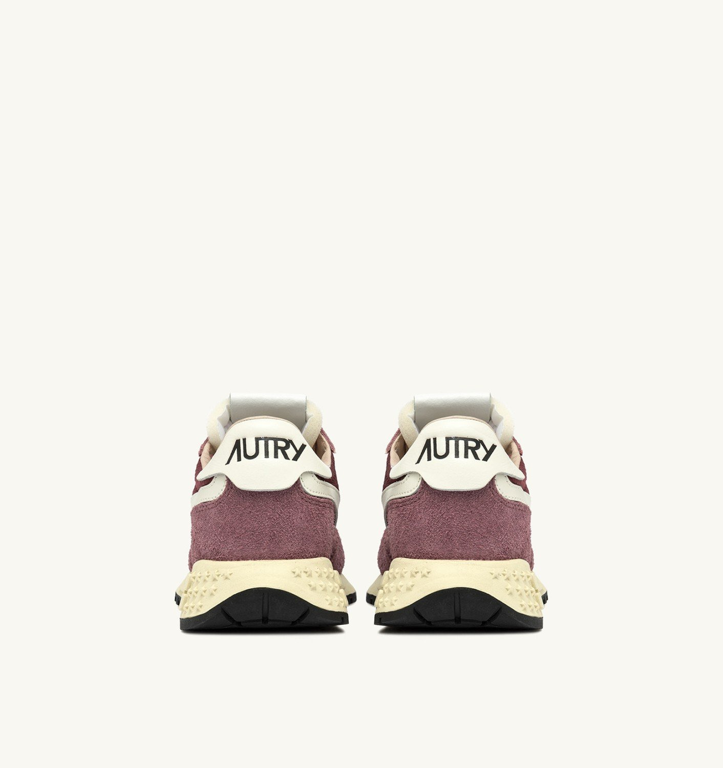 REELWIND LOW SNEAKERS IN TAUPE ROSE AND MARSHMALLOW NYLON AND SUEDE - 3