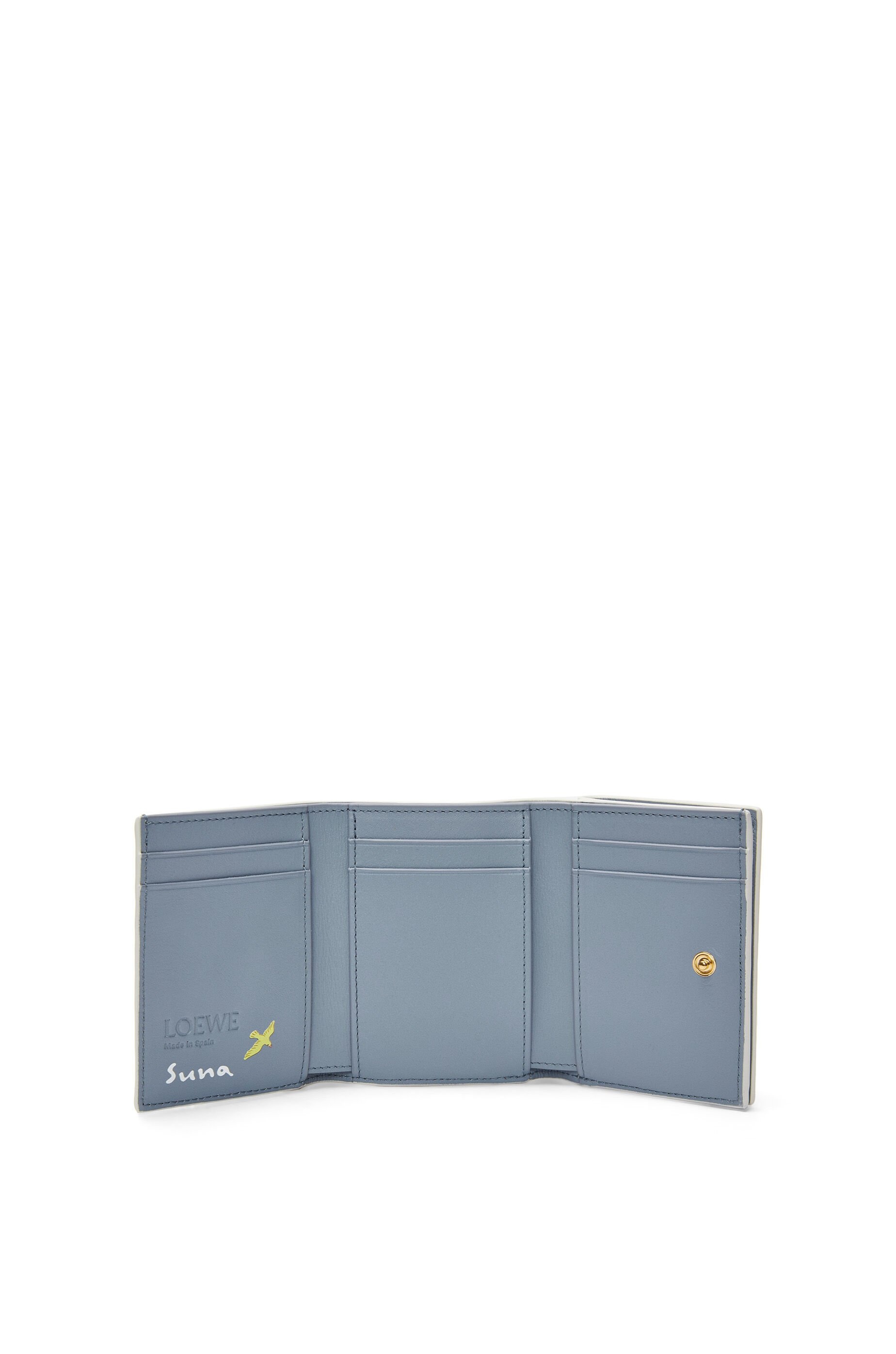 Elephant trifold wallet in satin calfskin - 2