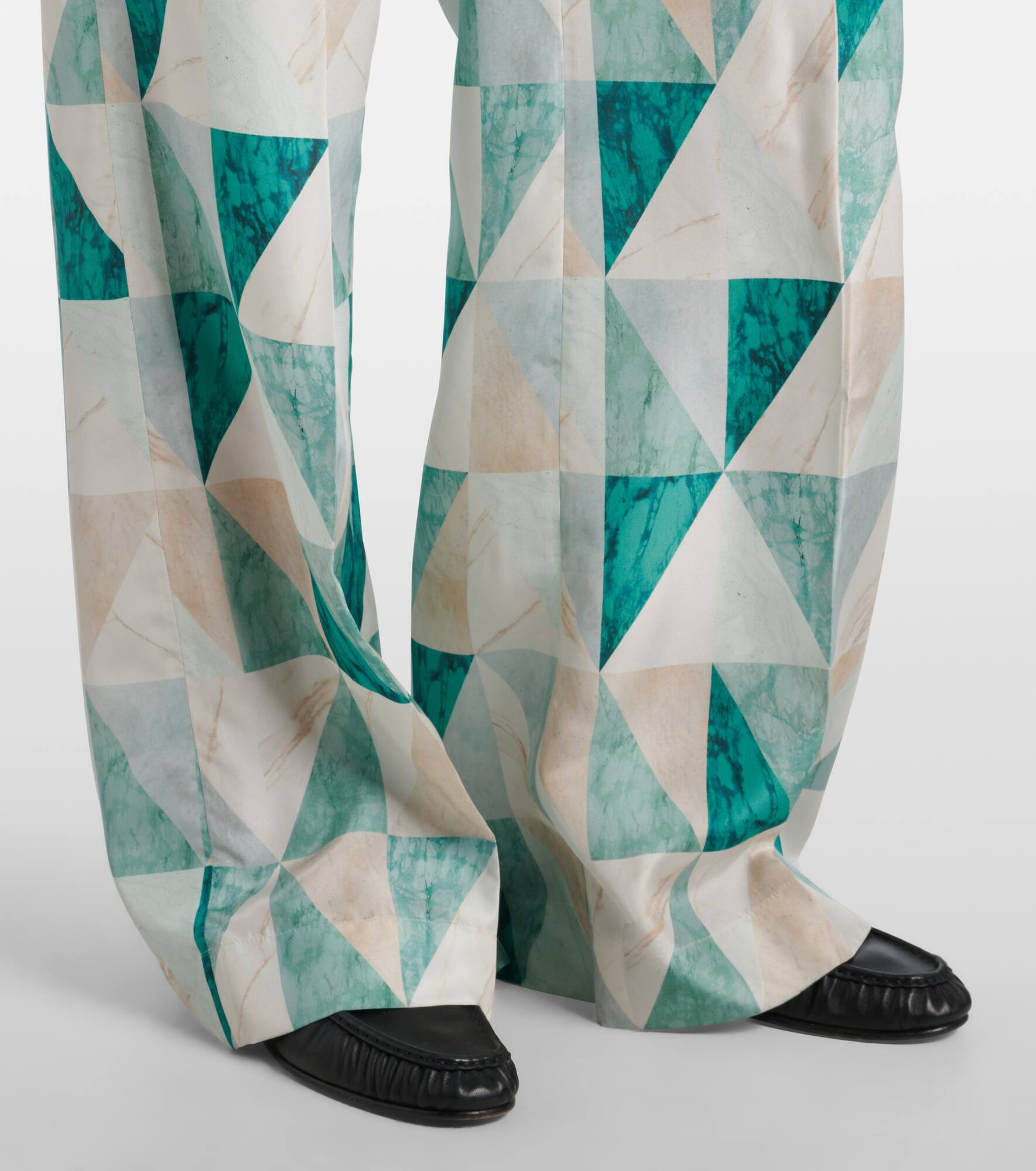 Thoresby printed silk wide-leg pants - 5