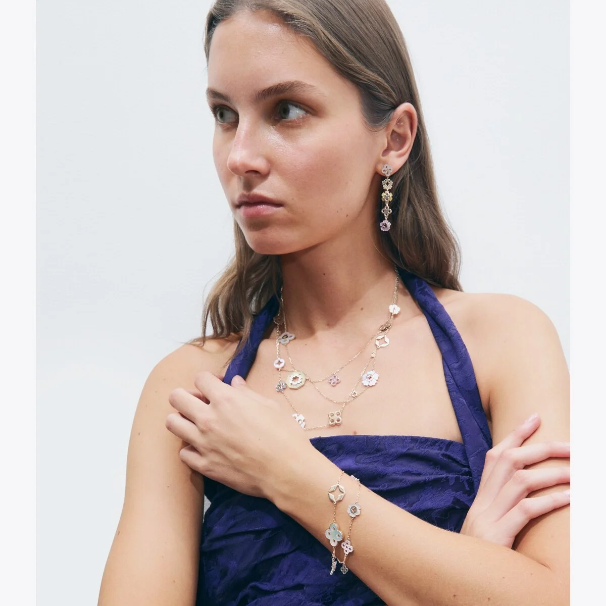 Forget Me Not Multi-Strand Necklace - 1