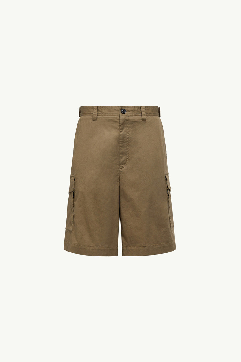 Cotton Gabardine Cargo Shorts 1