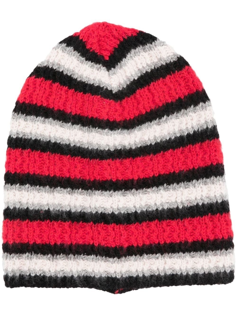 striped cashmere-blend beanie - 1