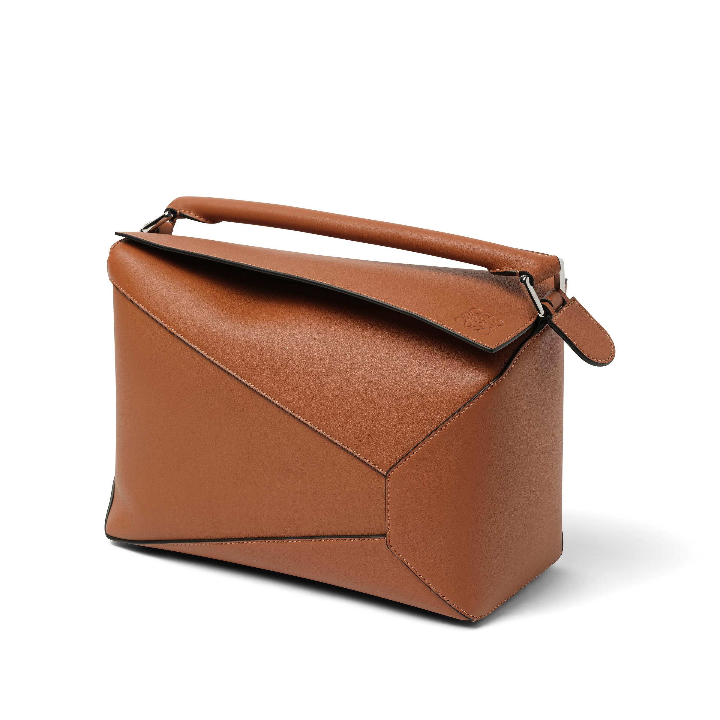 Puzzle Edge Bag in Tan - 3