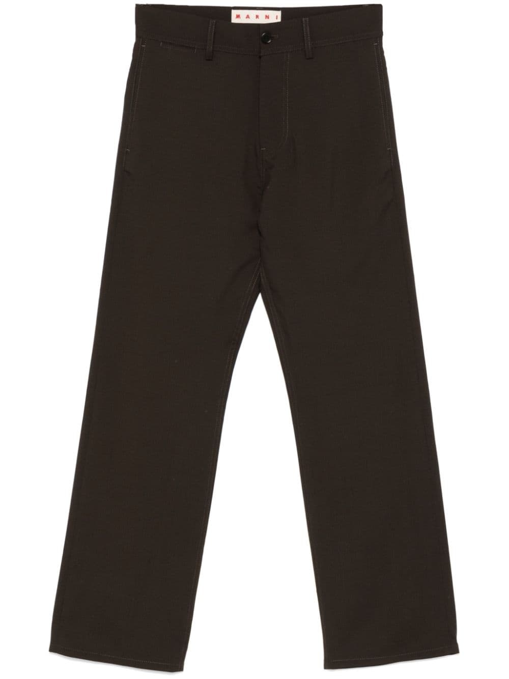 straight-leg trousers - 1