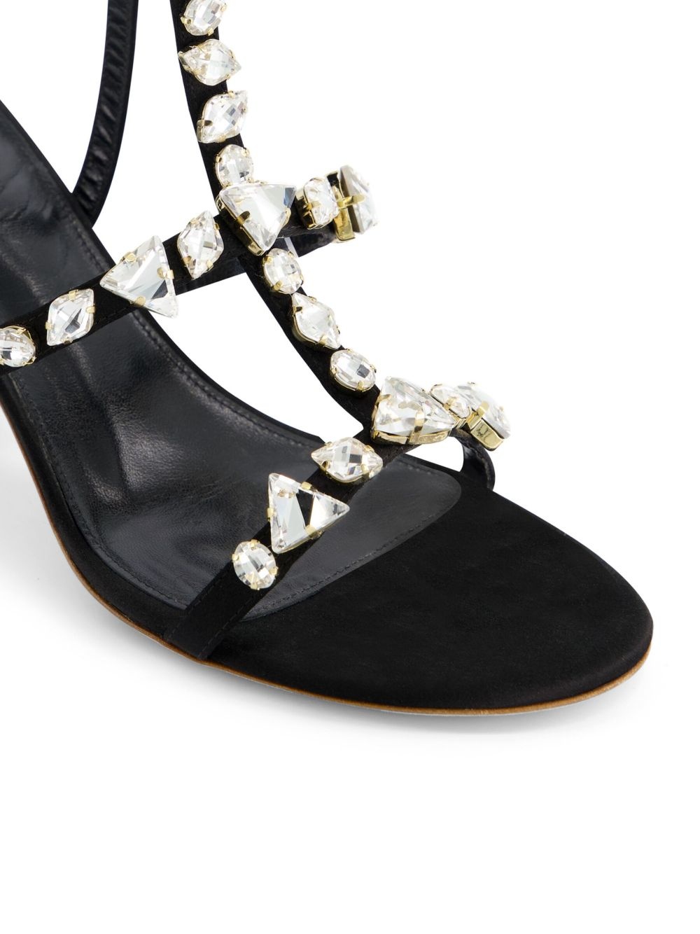 Diamond Dip satin sandals - 5