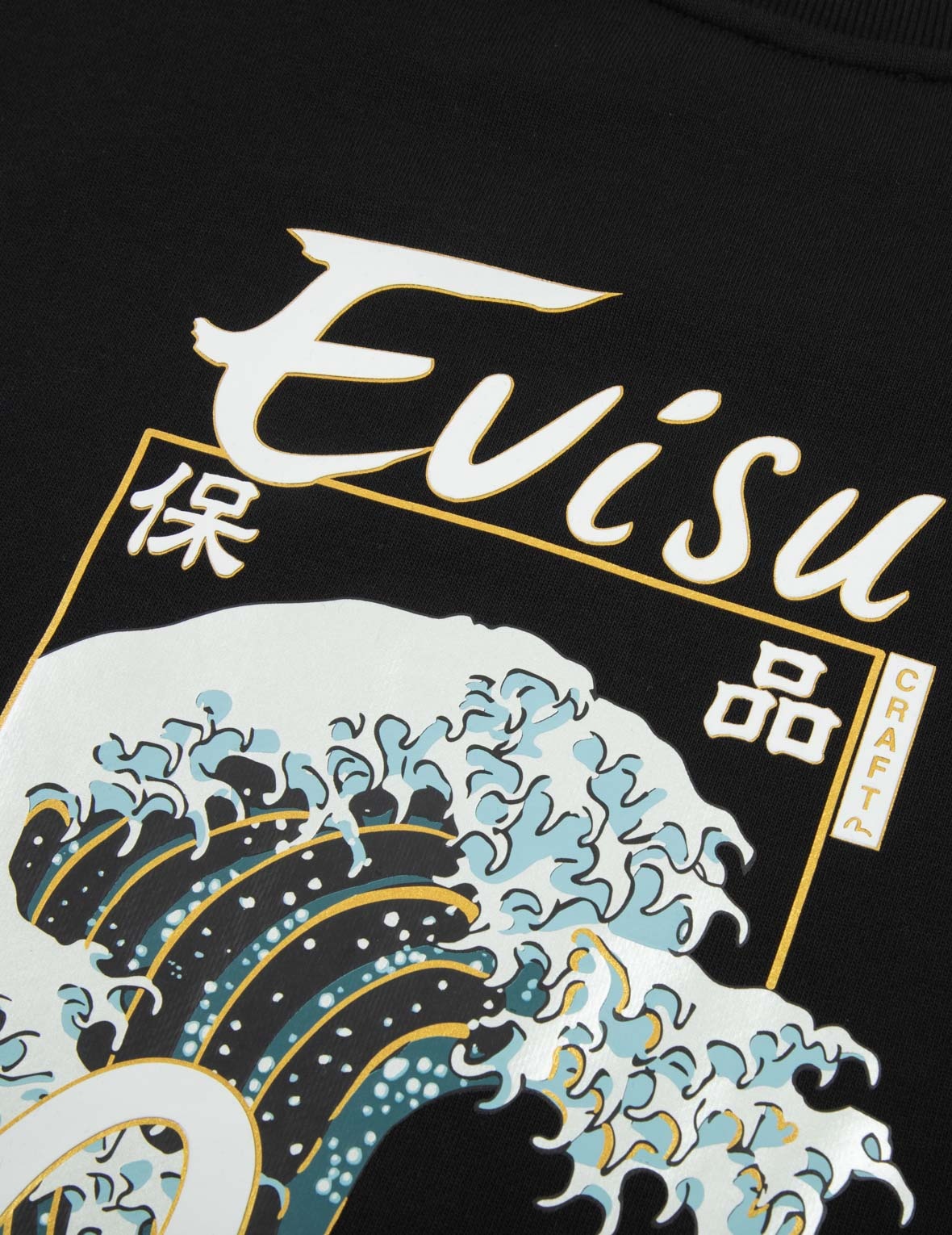 THE GREAT WAVE AND SEAGULL PRINT RELAX FIT SHORT-SLEEVE SWEATSHIRT - 7