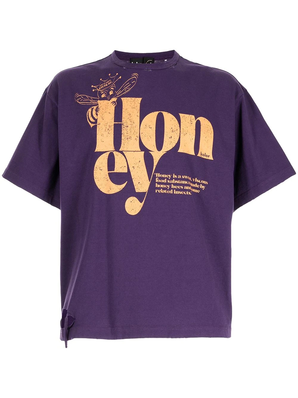 Honey slogan-print T-shirt - 1