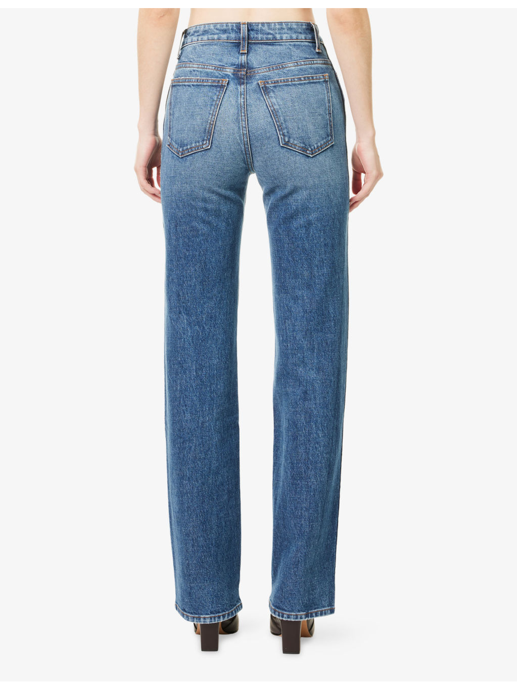 Danielle Straight-Leg Denim-Blend Jeans - 4