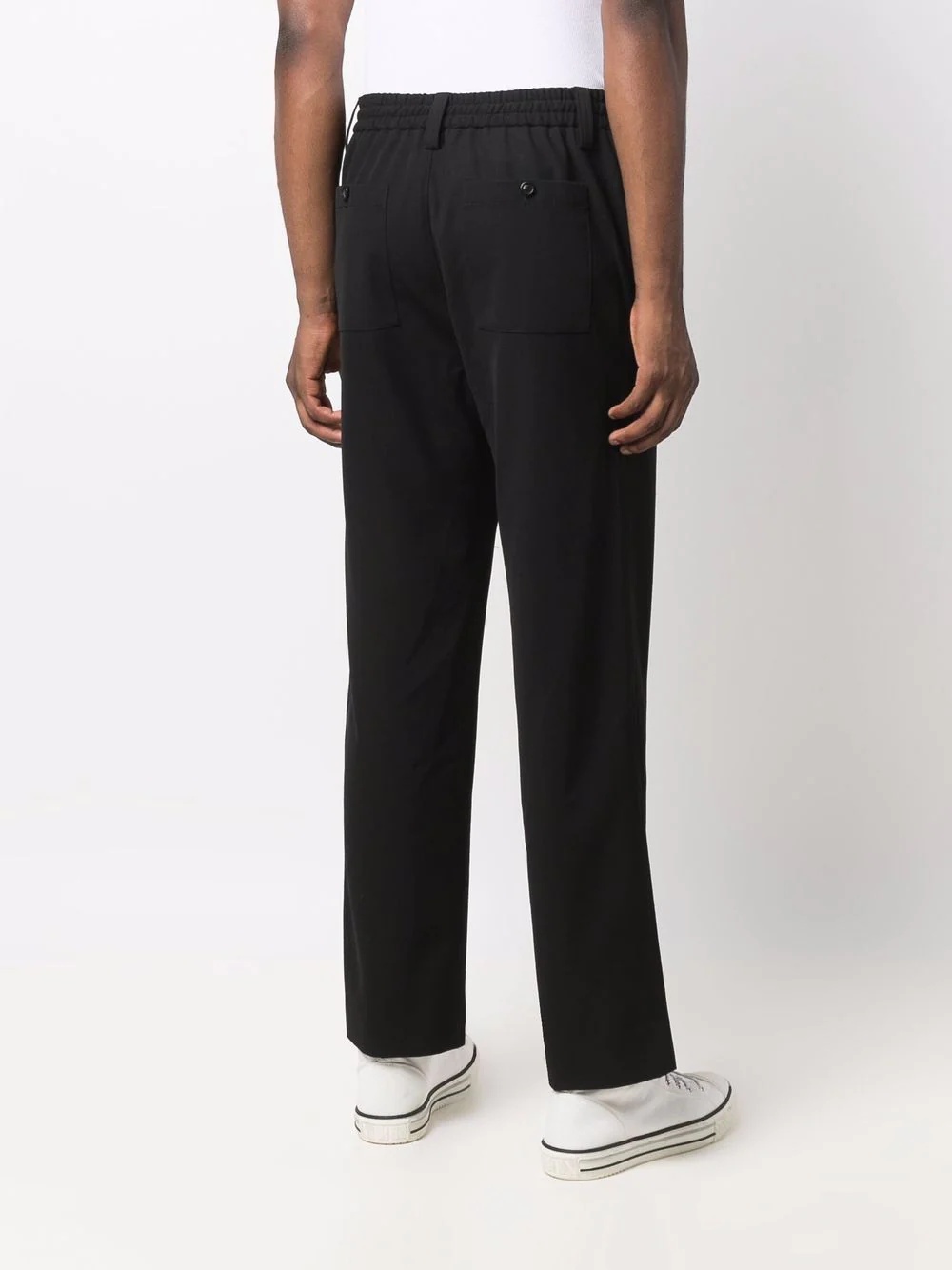 straight-leg tailored trousers - 4