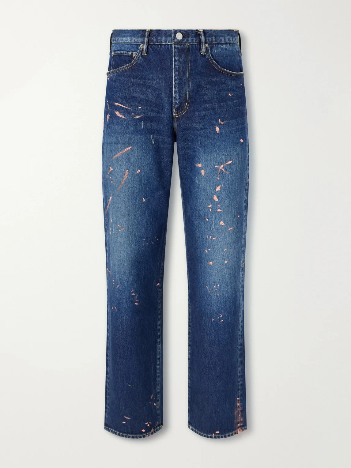 Straight-Leg Distressed Jeans - 1