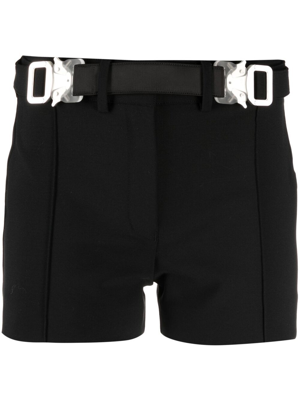 belted mini shorts - 1