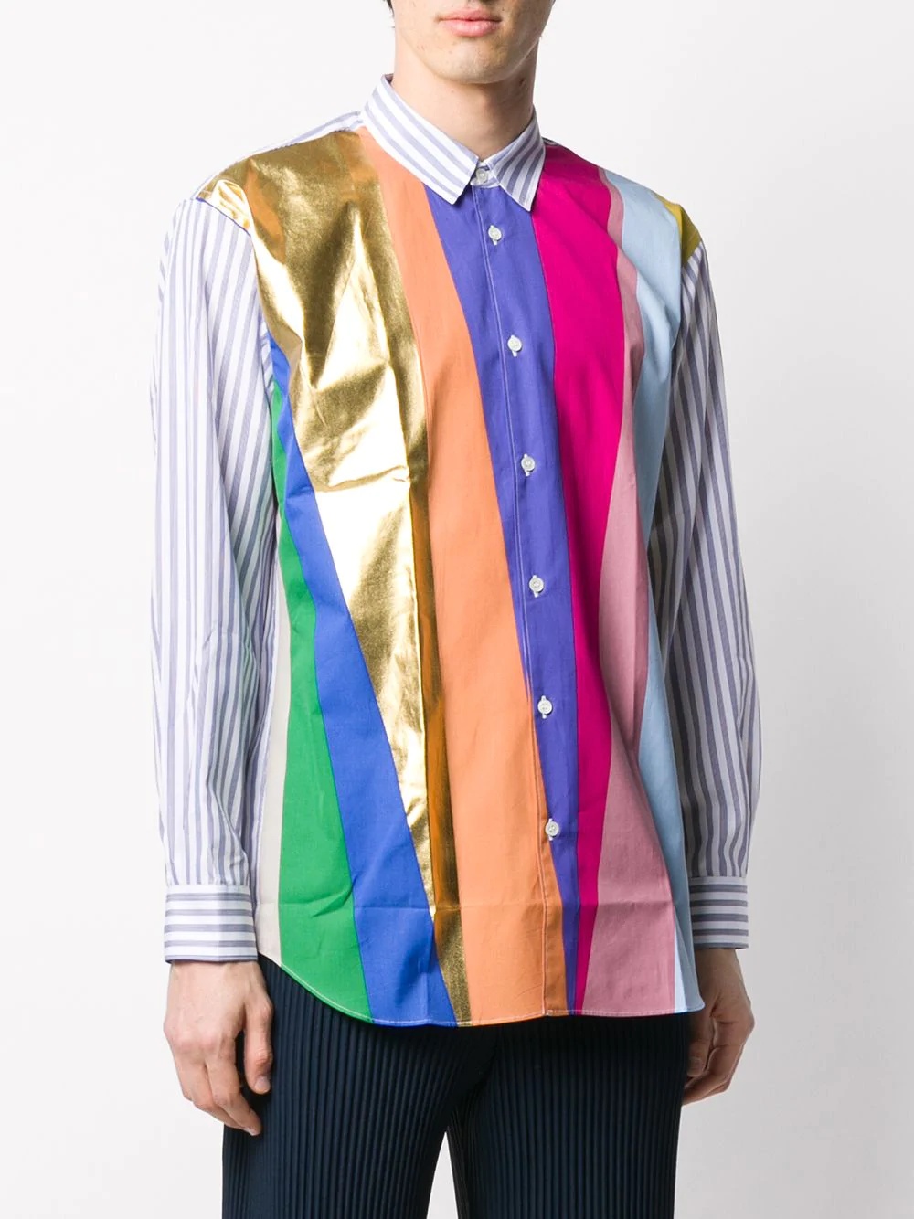 colour-block shirt - 3