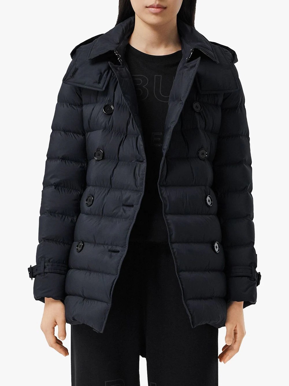 detachable-hood puffer jacket - 3