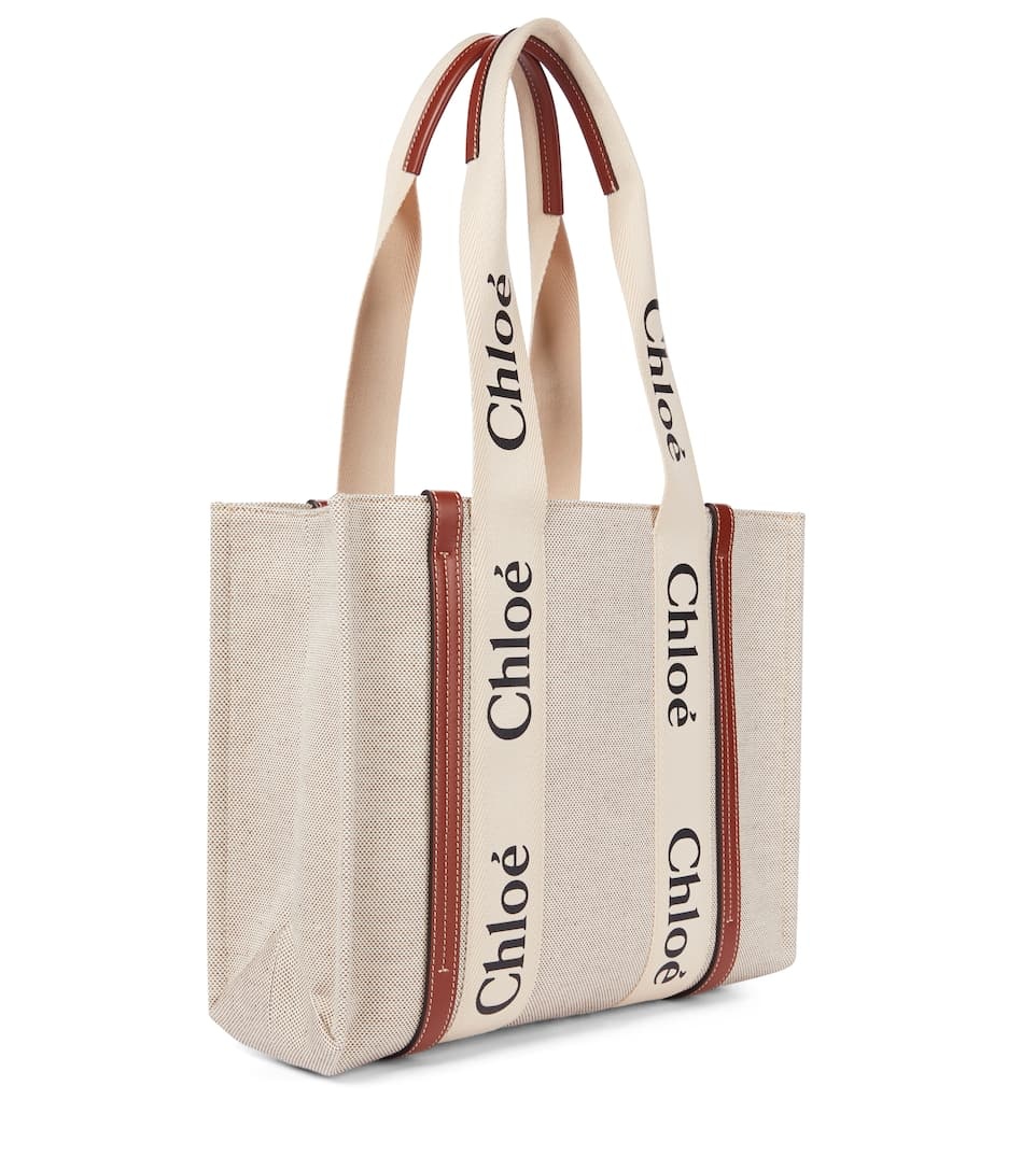 Woody Medium canvas tote - 4