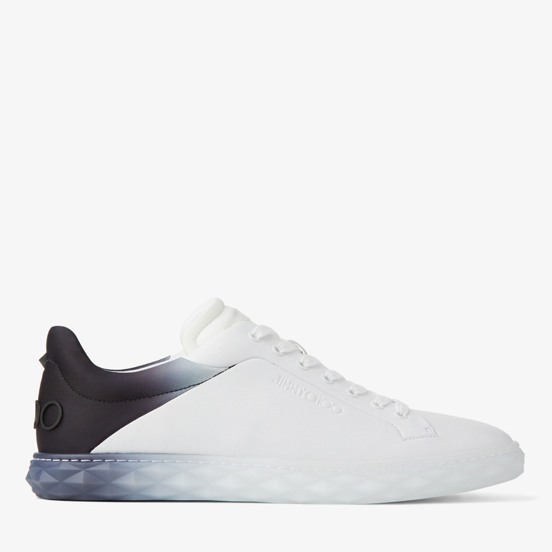 Diamond Light/m Ii
White and Black Leather Mix Low-Top Trainers 1