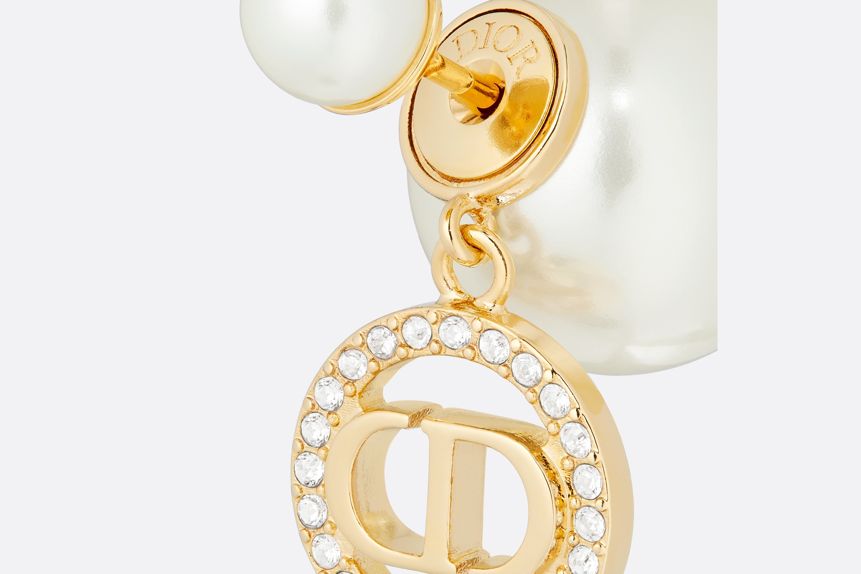 ピアス Dior Dior Tribales l Earrings Dior Tribales Earrings Gold-Finish Metal and White Resin