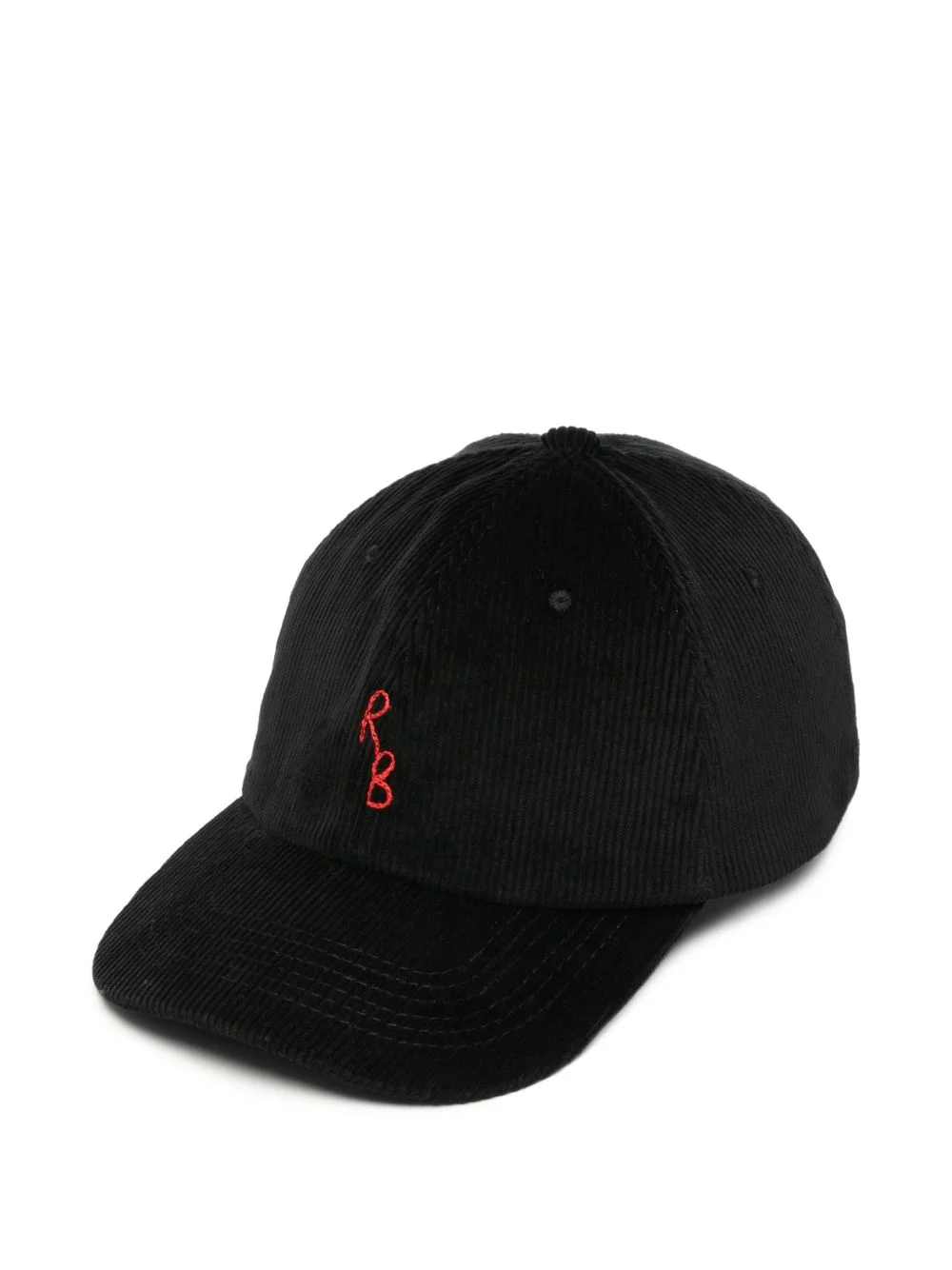 logo-embroidered corduroy baseball cap - 1