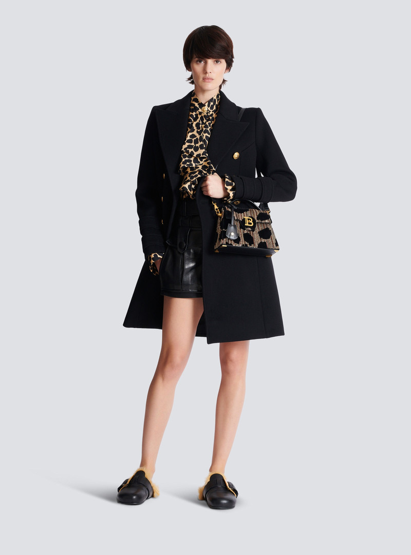 Balmain B-Buzz Dynasty bag in embroidered velvet outlook