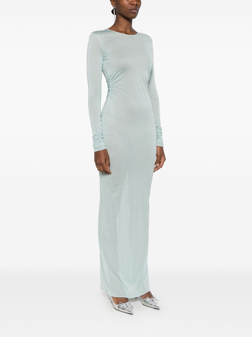 sheer maxi dress - 3