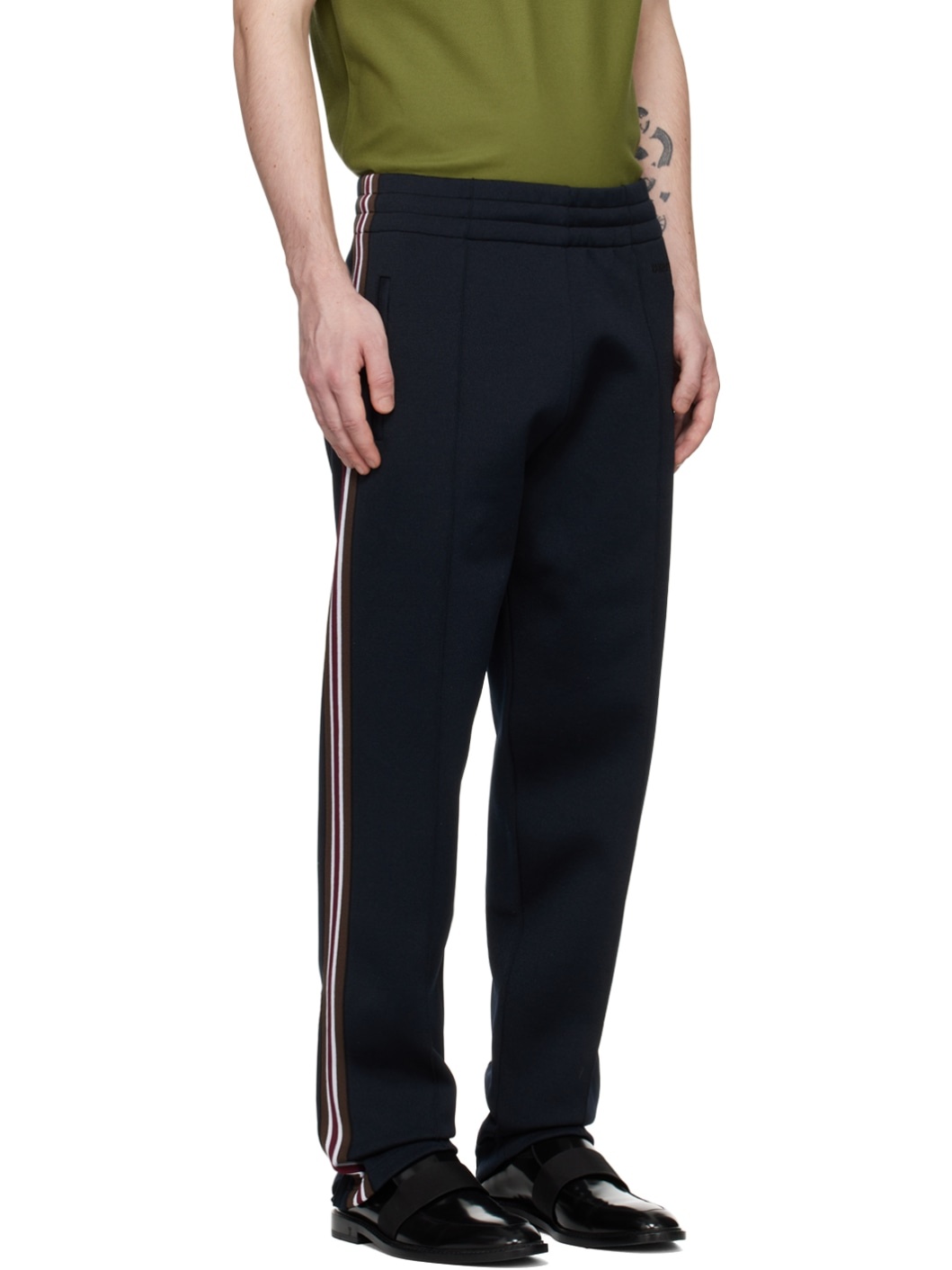 Navy Stripe Sweatpants - 2