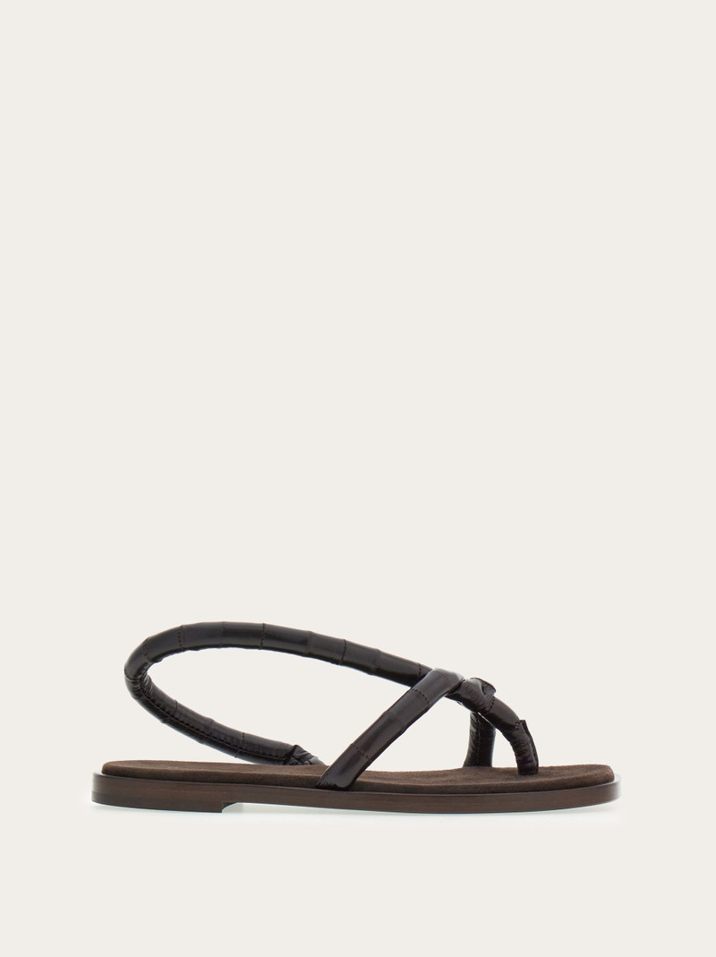 Flat strappy sandal 1