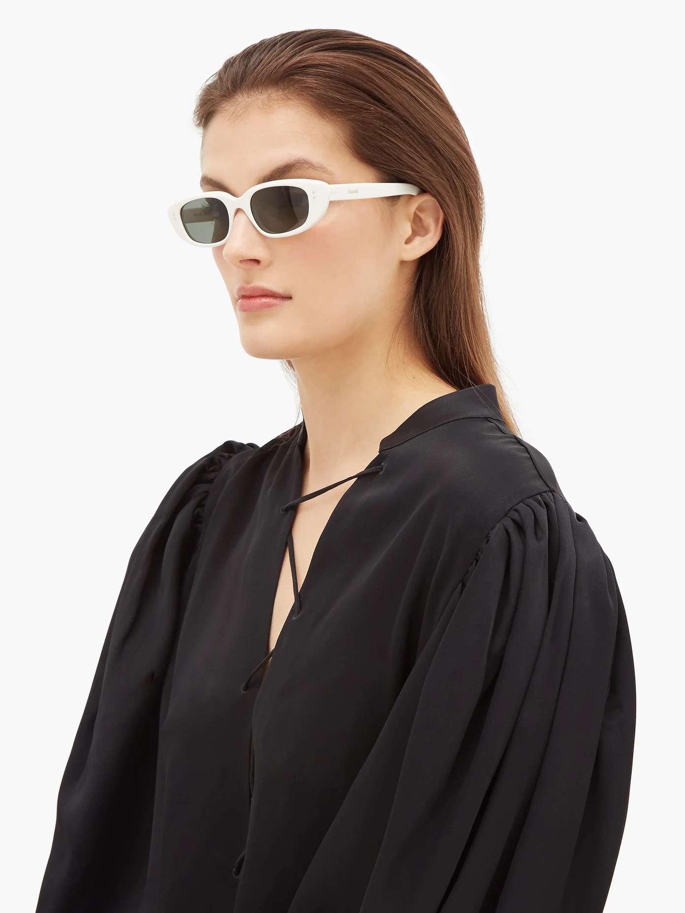 Oval acetate sunglasses - 2