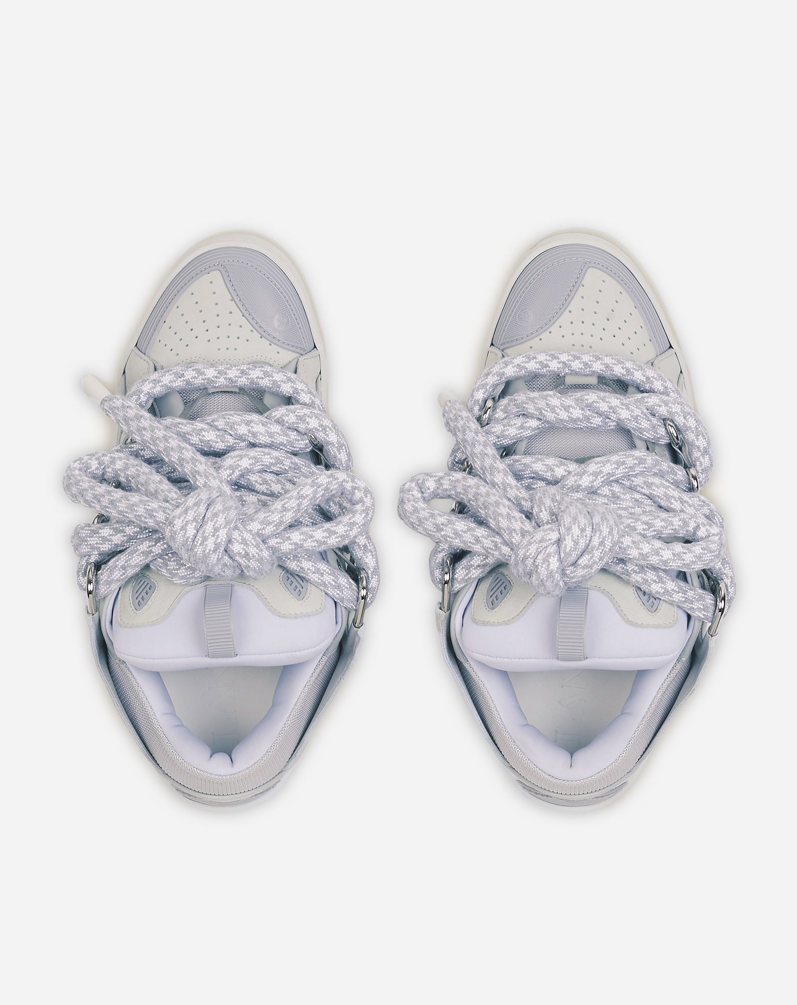CURB SNEAKERS IN LEATHER WITH SNAKE LACES - 3