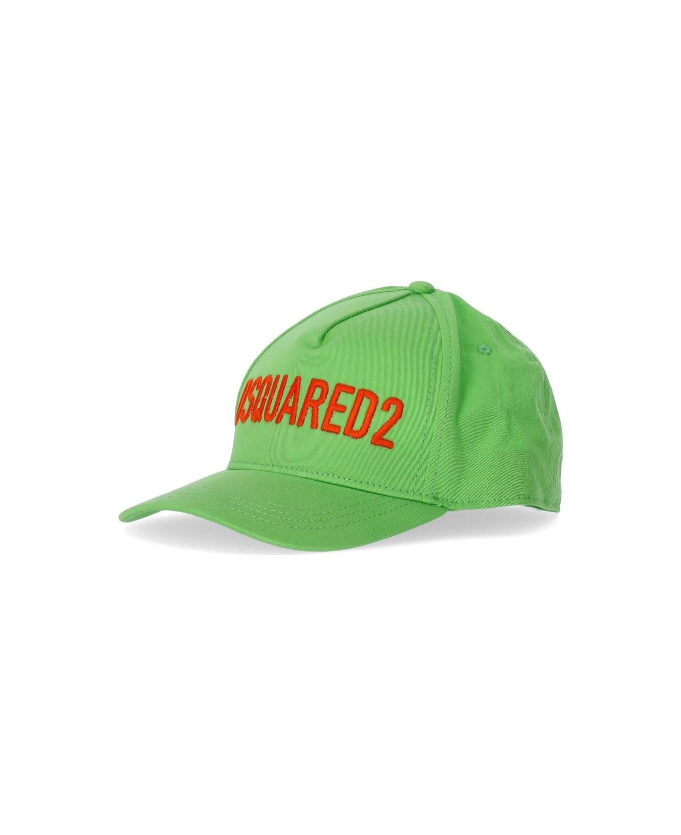 Dsquared2 Technicolor Acid Green Baseball Cap - 1