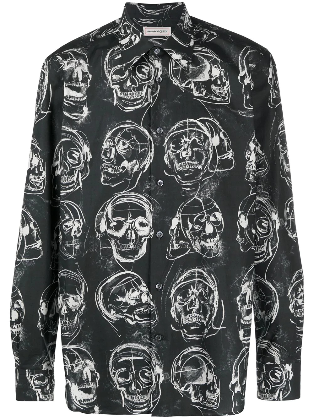 skull-print shirt - 1