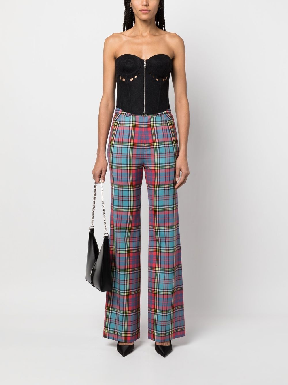 lace-up corset top - 2