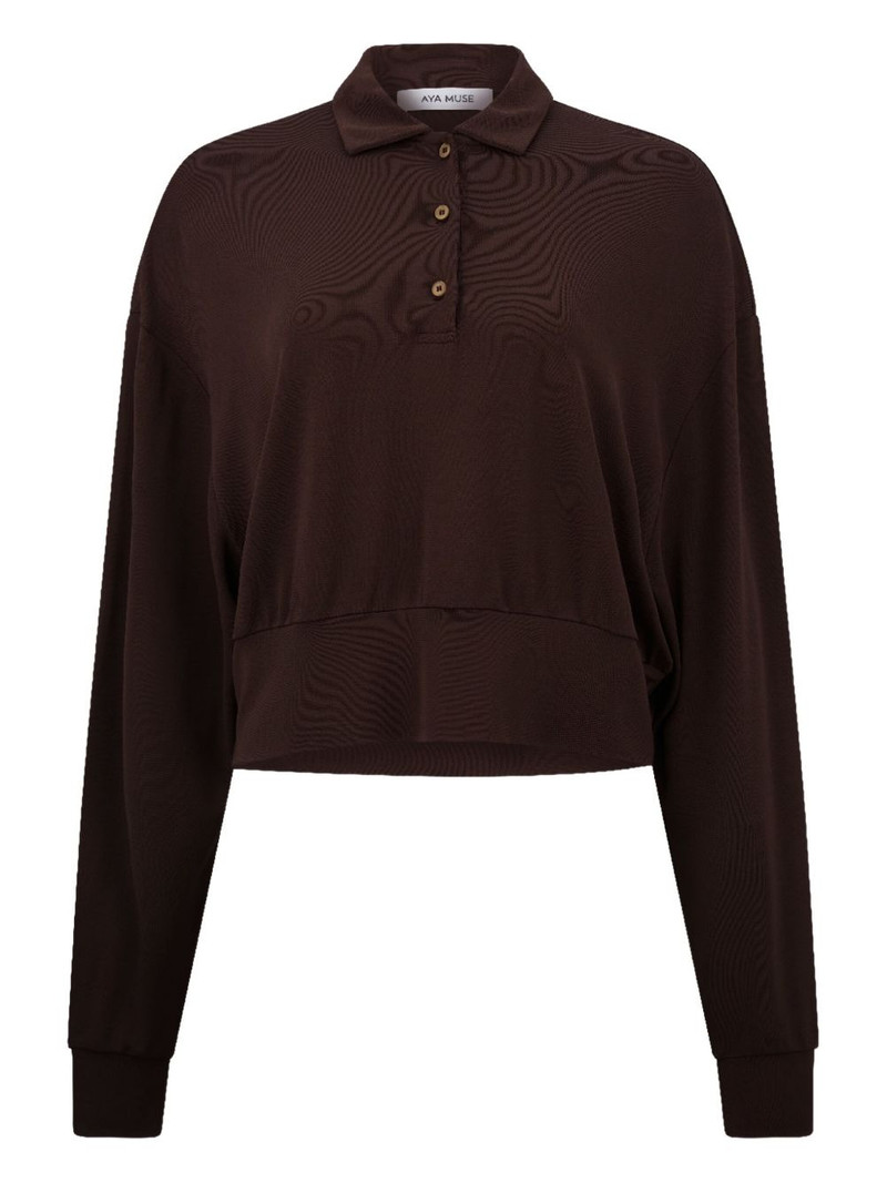 buttoned polo top 1