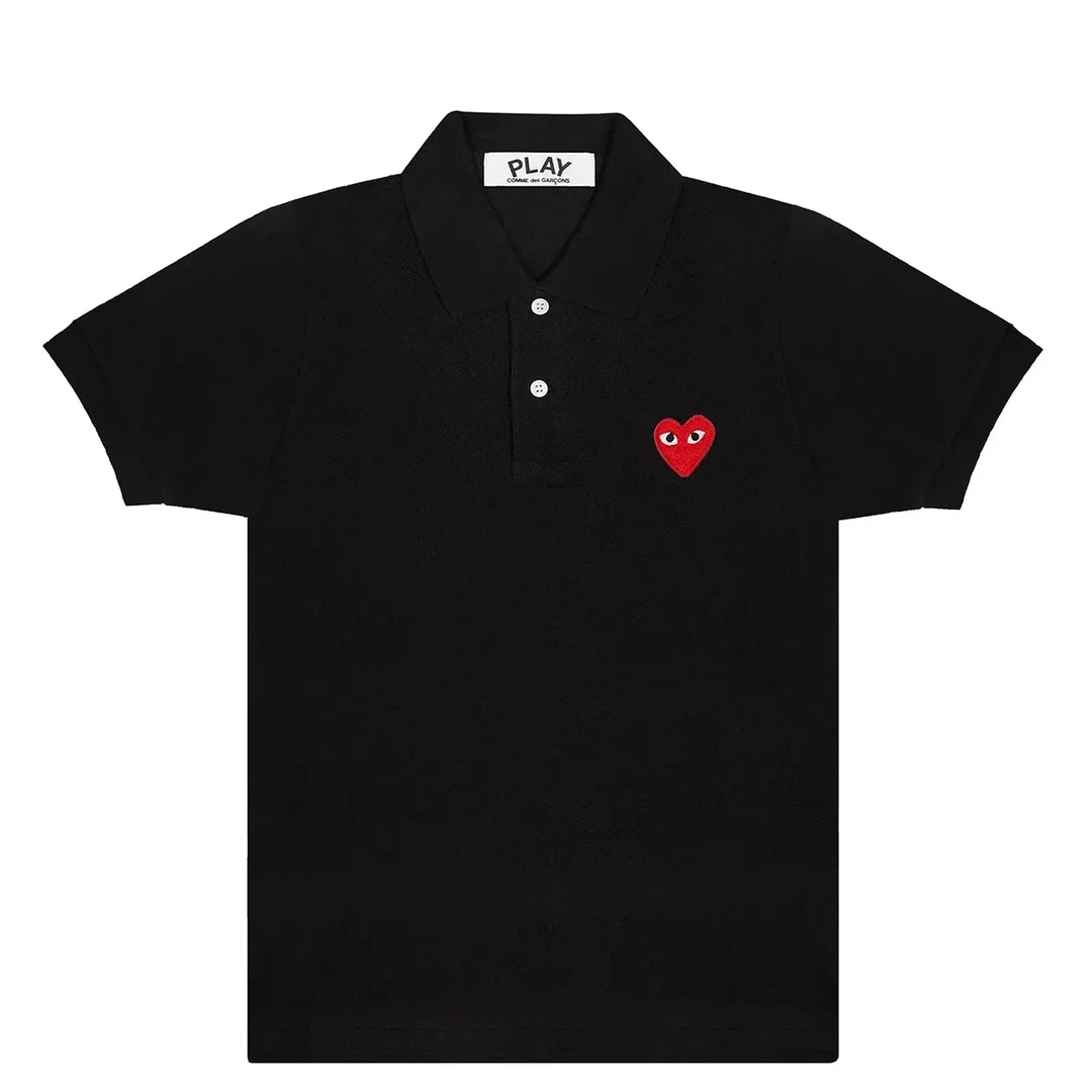 Single Red Emb Polo Tee - 1